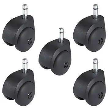 SET Möbelrollen Ø50mm mit Klemmzapfen 11x22mm