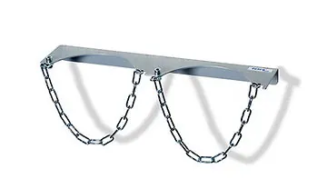 Stahlflaschen-Wandhalterung, für 2 Flaschen AKTION Einzelstück "