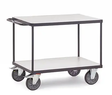 Fetra® ESD-Tischwagen mit 2 Böden