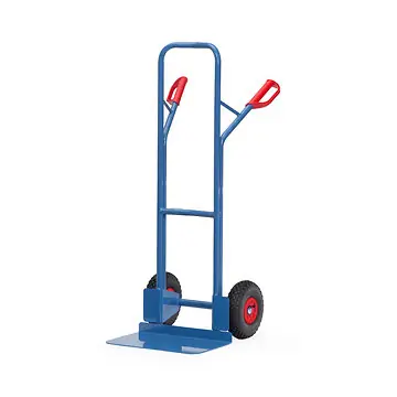Stahlrohrkarren 300 kg, Höhe 1300 mm, breite Schaufel