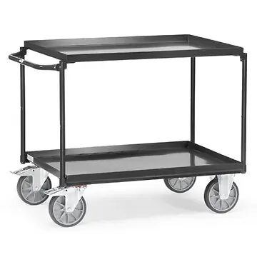 Tischwagen 400 kg, mit 2 oder 3 Blechwannen